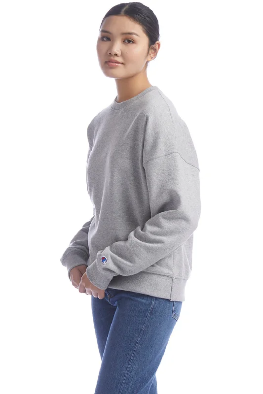 Champion Womens PowerBlend Crewneck Sweatshirt - Light Steel Grey