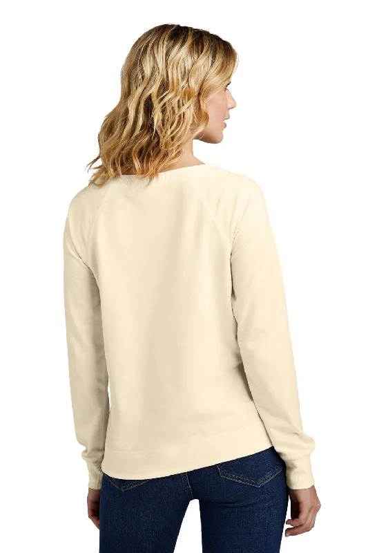 District Womens French Terry Crewneck Sweatshirt - Gardenia