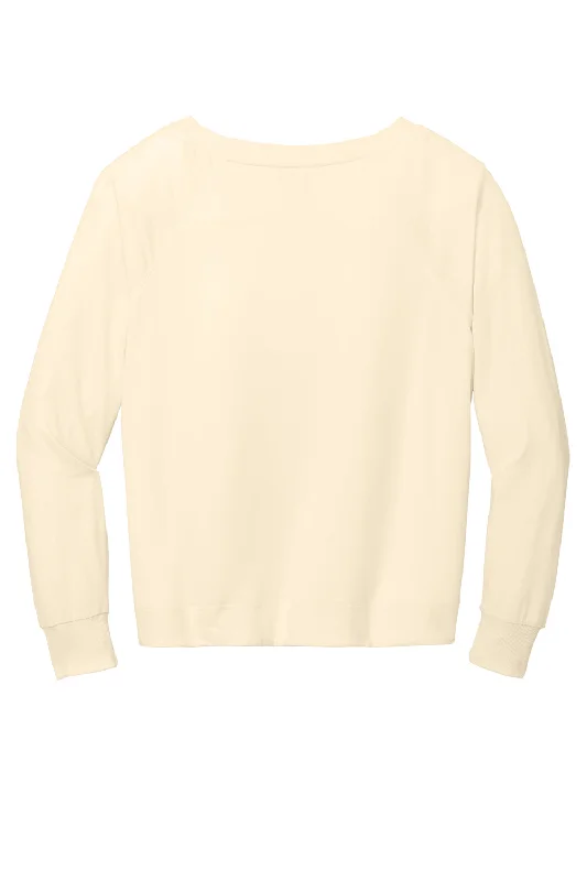 District Womens French Terry Crewneck Sweatshirt - Gardenia