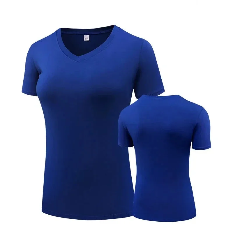 V neck-blue / XXL