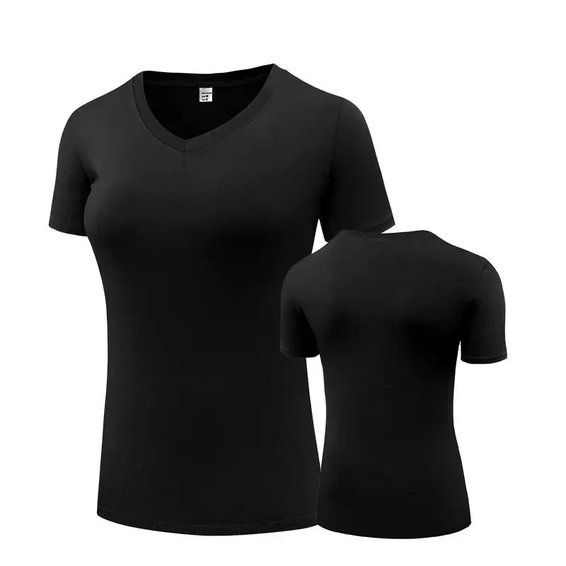 V neck-black / XXL