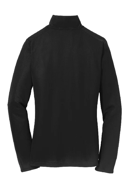 Port Authority Womens Moisture Wicking 1/4 Zip Sweatshirt - Black