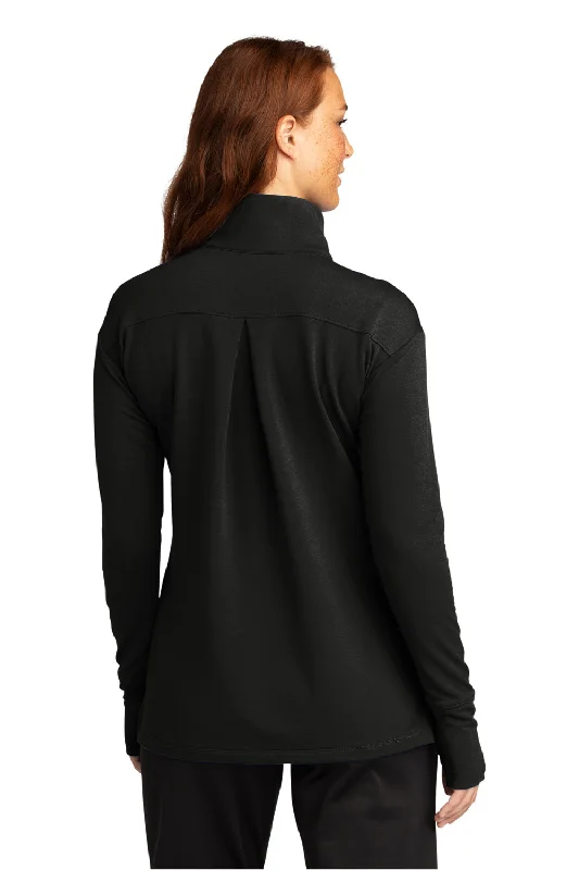 Sport-Tek Womens Flex Fleece Moisture Wicking 1/4 Zip Sweatshirt - Black