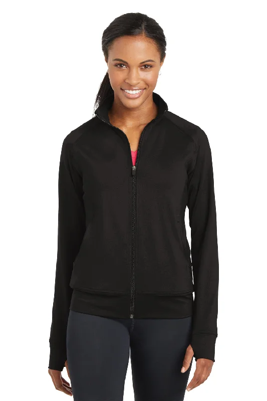 Sport-Tek Womens NRG Full Zip Sweatshirt - Black