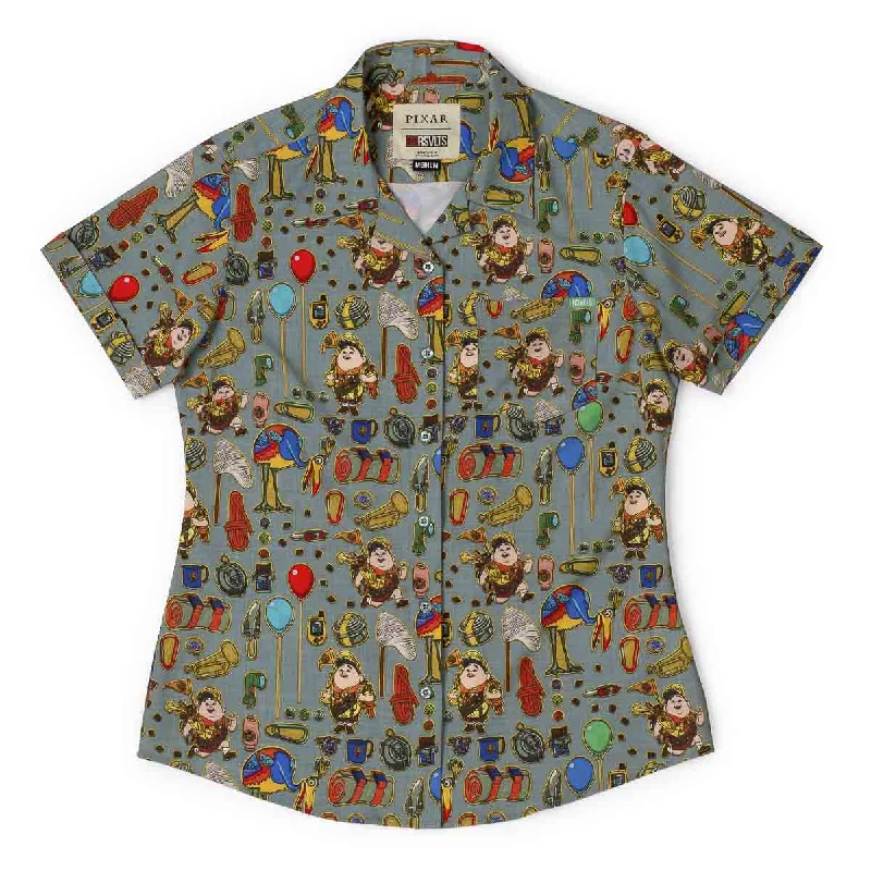 Disney and Pixar Up ""The Wilderness Must Be Explored"" – Women's KUNUFLEX Short Sleeve Shirt