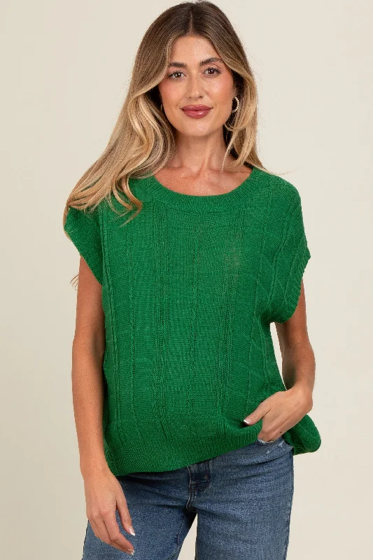 Jade Knit Short Sleeve Sweater Maternity Top