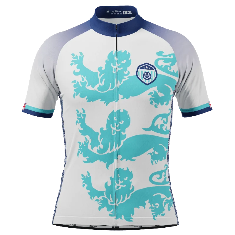 Men's England Soccer Short Sleeve Cycling Jersey