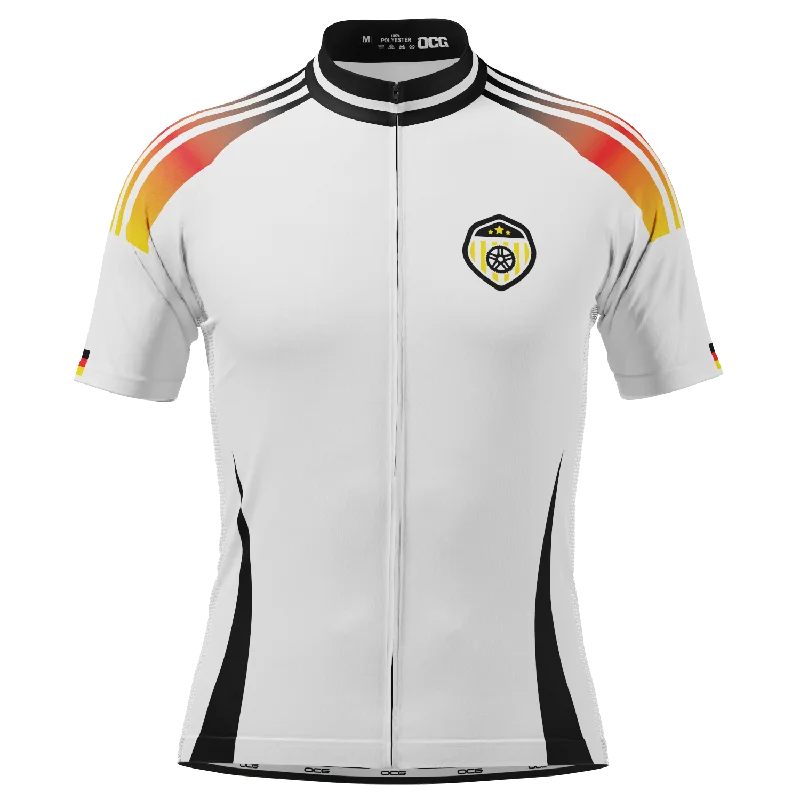 Men's Germany Soccer Short Sleeve Cycling Jersey