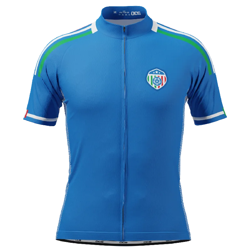 Men's Italy Soccer Short Sleeve Cycling Jersey