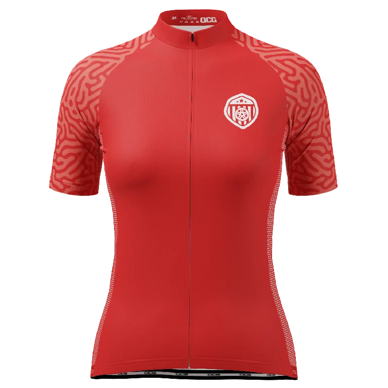 Women's Canada Soccer Short Sleeve Cycling Jersey