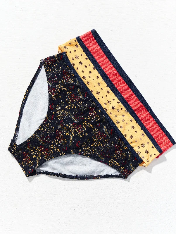 Bikini Underwear Pack of 3 for Women Bikini with a bow, Feminine, Trendy, Chic