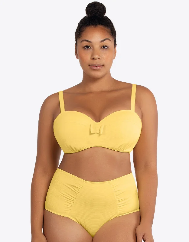 Parfait Vivien Balconette Bikini Top Lemon Drop Back tie bikini, Adjustable, Chic, Trendy Parfait Vivien Balconette Bikini Top Lemon Drop Back tie bikini, Adjustable, Chic, Trendy