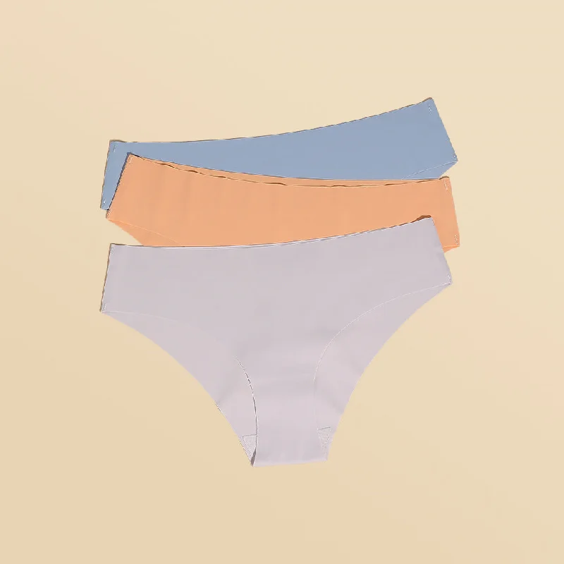 3 Pack Seamless Panties - Low Rise Bikini New Color Thong bikini bottom, Sexy, Comfortable, Trendy 3 Pack Seamless Panties - Low Rise Bikini New Color Thong bikini bottom, Sexy, Comfortable, Trendy