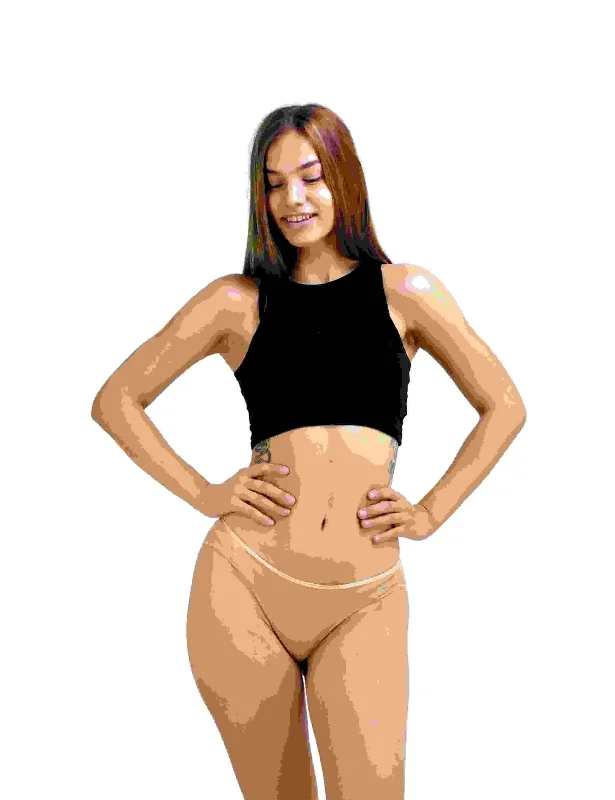 AshleyandAlvis | Bamboo Micro Modal | Anti Bacterial | Women Bikini | Premium Panty | 3X moisture wicking | 50 Wash Guarantee | Pack of 1-AA-BK-AN-S Full coverage bikini, Modest, Comfortable, Sexy