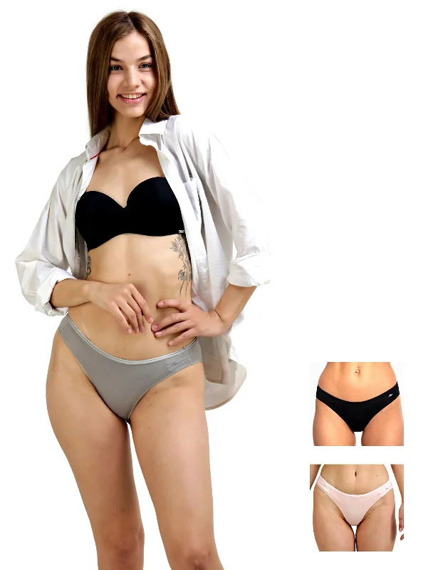 AshleyandAlvis | Bamboo Micro Modal | Anti Bacterial | Women Bikini | Premium Panty | 3X moisture wicking | 50 Wash Guarantee | Pack of 3-AA-BK-EB-MG-BP-S Knit bikini, Comfortable, Trendy, Chic AshleyandAlvis | Bamboo Micro Modal | Anti Bacterial | Women Bikini | Premium Panty | 3X moisture wicking | 50 Wash Guarantee | Pack of 3-AA-BK-EB-MG-BP-S Knit bikini, Comfortable, Trendy, Chic