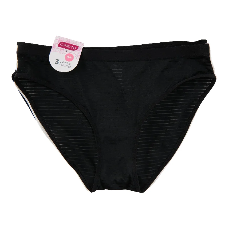Carisma Women's Shadow Stripe Bikini Underwear, 3-Pack Reversible bikini, Two looks, Stylish, Comfortable Carisma Women's Shadow Stripe Bikini Underwear, 3-Pack Reversible bikini, Two looks, Stylish, Comfortable