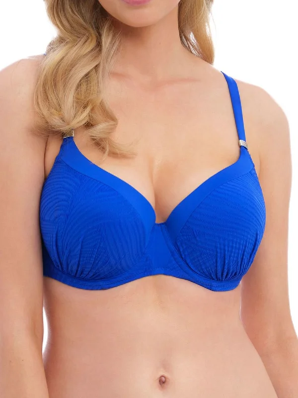 Ottawa Gathered Moulded Bikini Top - Pacific Blue Tied bikini top, Adjustable, Comfortable, Trendy Ottawa Gathered Moulded Bikini Top - Pacific Blue Tied bikini top, Adjustable, Comfortable, Trendy