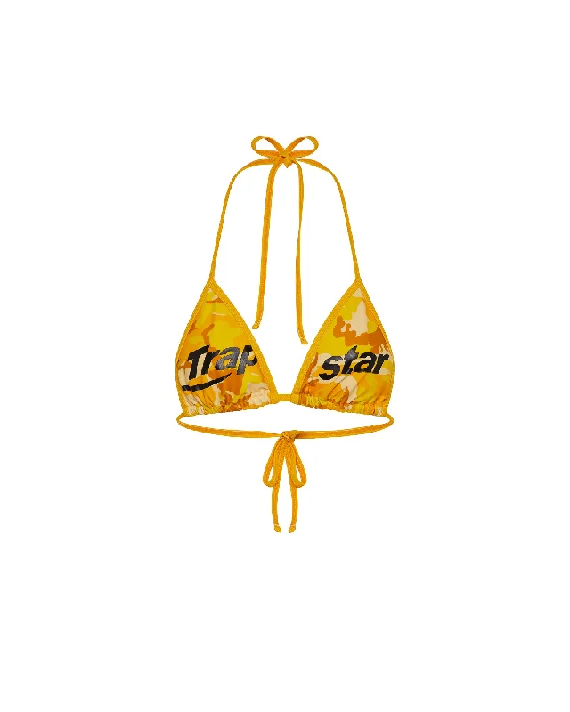 Women's Hyperdrive Bikini Top - Yellow Camo Skirted bikini, Feminine, Sexy, Trendy