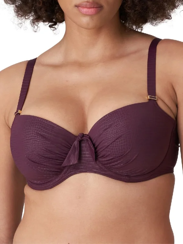 Dalyan Balcony Bikini Top - Wine Triangle bikini, Simple, Sexy, Comfortable