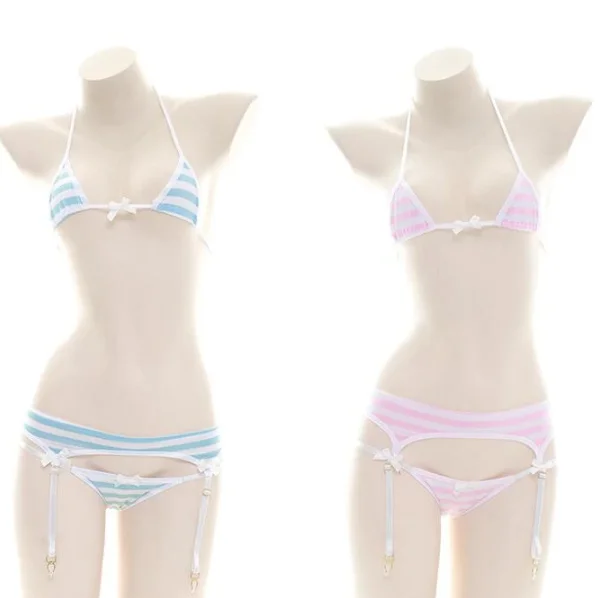 SEXY STYLE CUTE STRIPED BIKINI SET YV23368 High-neck bikini, Chic, Sexy, Comfortable SEXY STYLE CUTE STRIPED BIKINI SET YV23368 High-neck bikini, Chic, Sexy, Comfortable