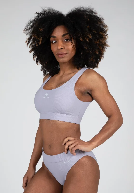 Summerville Bikini Top - Lilac Solid color bikini, Sleek, Minimalist, Trendy