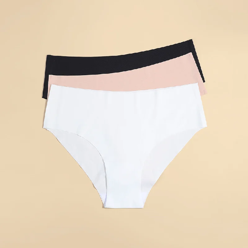 Seamless Panties - Mid Rise Bikini Striped bikini, Fun design, Trendy, Comfortable