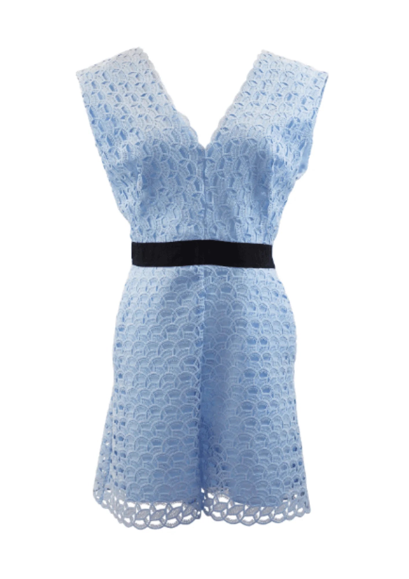 BLUE SKY LACE PLAYSUIT Wide leg denim jumpsuit, Casual, Comfortable, Trendy