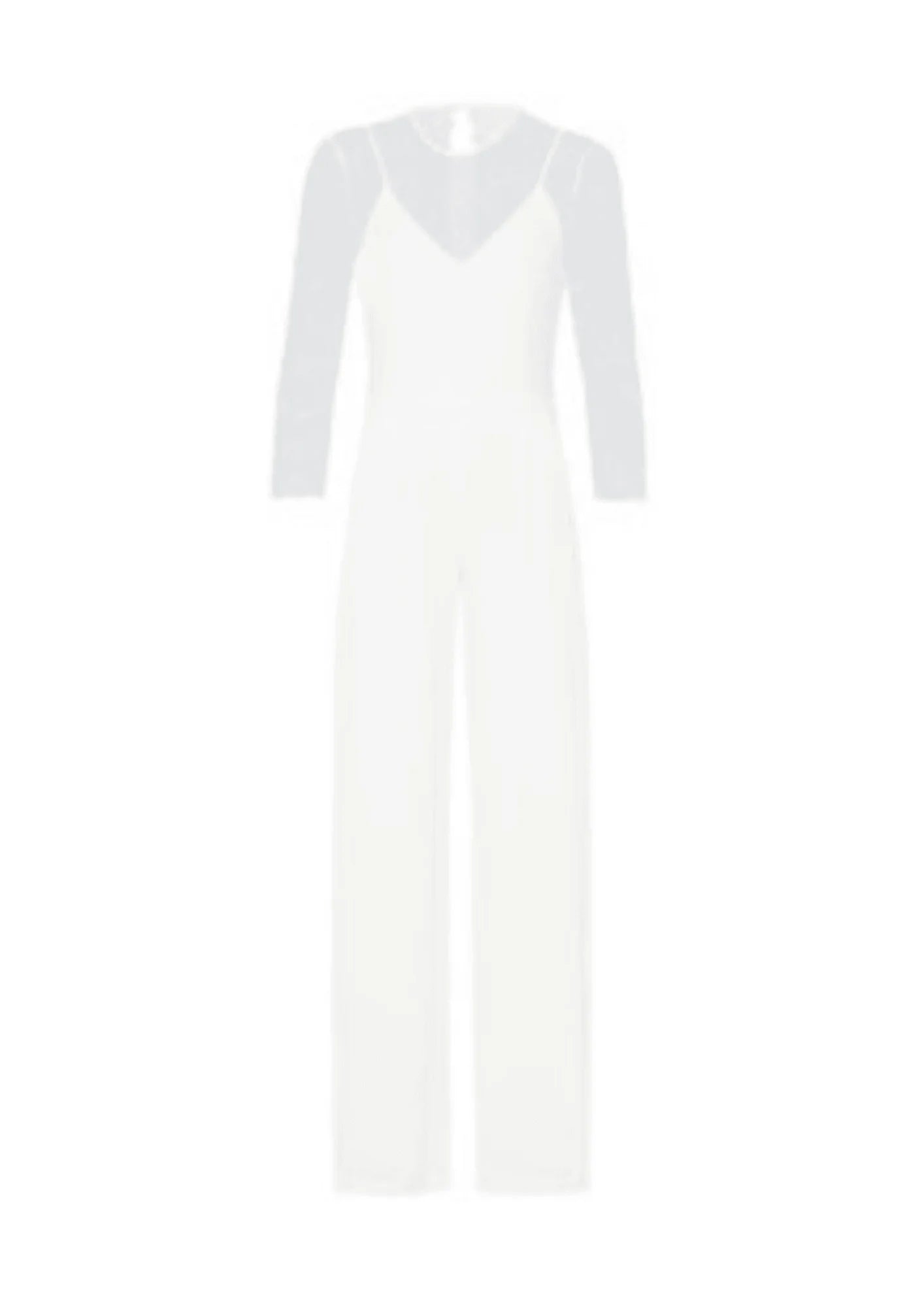 SNOW WHITE BRIDAL JUMPSUIT Pleated jumpsuit, High waist, Fashion forward, Elegant