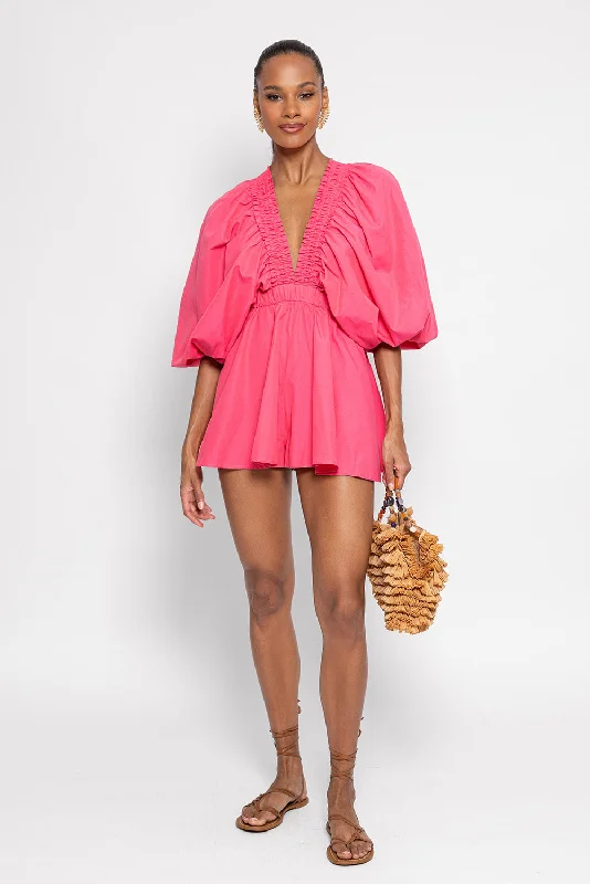 ALICIA JUMPSUIT NEON PINK Halter neck jumpsuit, Summer style, Trendy, Sexy