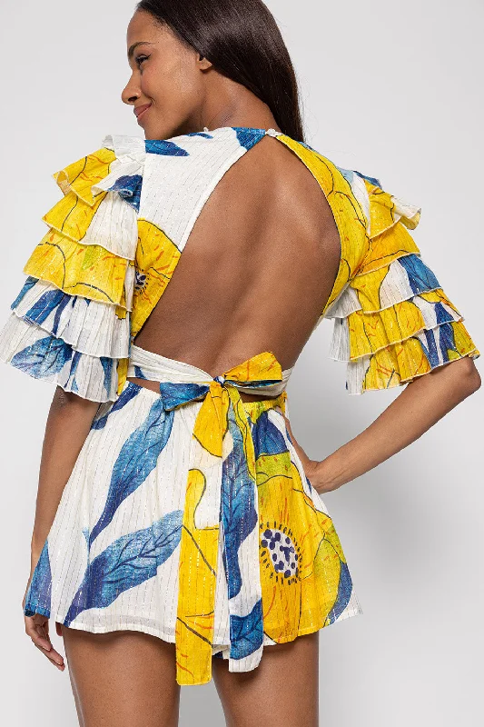 AMANDA JUMPSUIT GARDEN Back tie jumpsuit, Elegant, Feminine, Comfortable