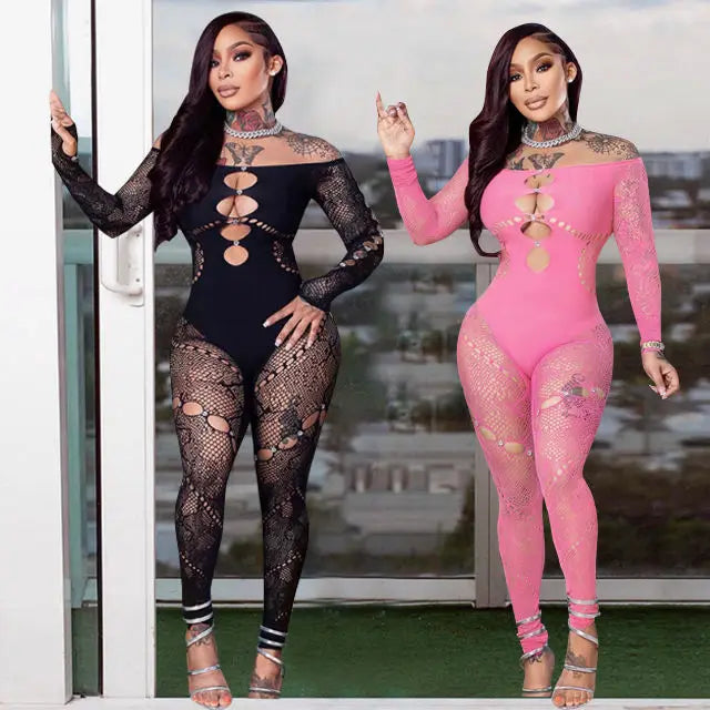 Bomblook C1120JP Long Sleeve Version Sexy Hollow Out Playsuit Hot Casual Thick One Piece Jumpsuit Off Shoulder Jumpsuits Women Colorful jumpsuit, Fun print, Bold design, Casual wear Bomblook C1120JP Long Sleeve Version Sexy Hollow Out Playsuit Hot Casual Thick One Piece Jumpsuit Off Shoulder Jumpsuits Women Colorful jumpsuit, Fun print, Bold design, Casual wear