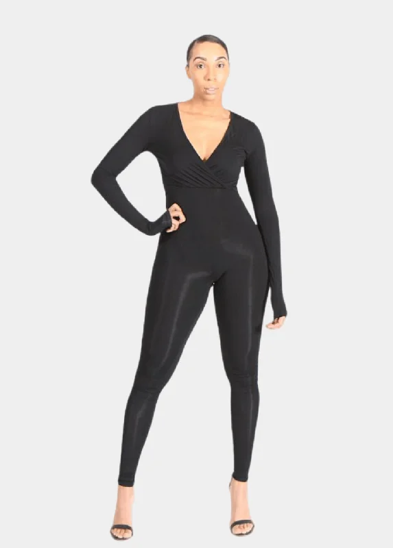 Catalina Jumpsuit - Black Off-shoulder jumpsuit, Night out, Chic, Women’s fashion