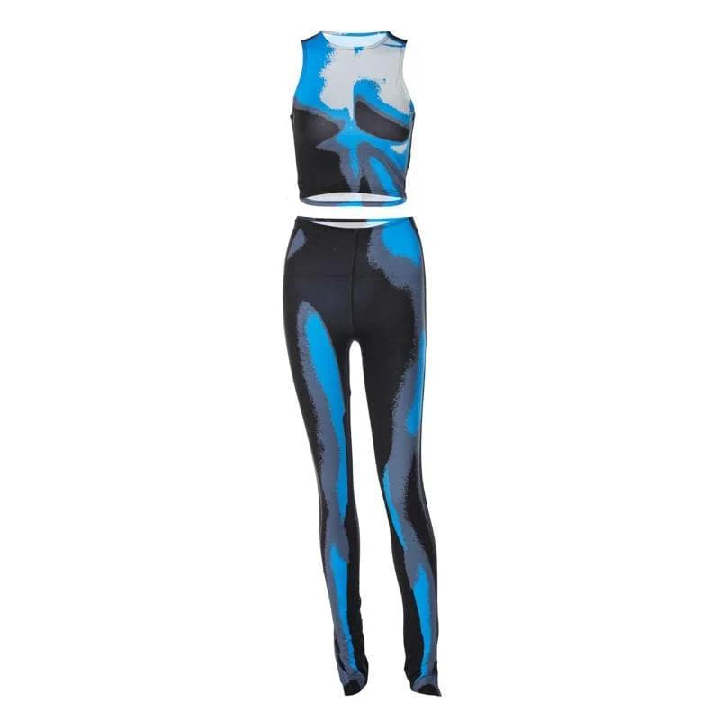 Contrast sleeveless stitch crewneck slit jumpsuit Back zipper jumpsuit, Sleek, Chic, Comfortable