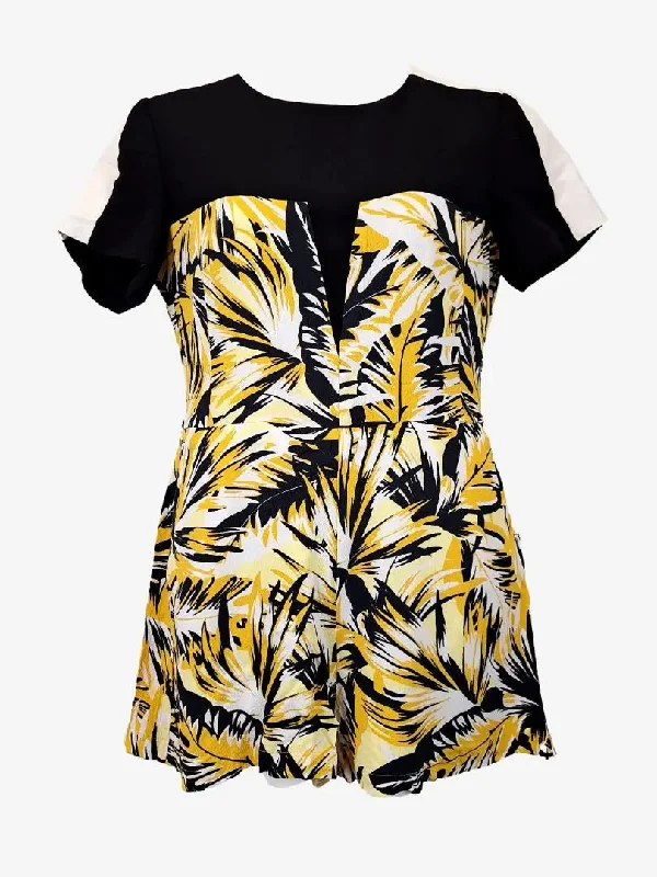 Cue Vibrant Palm Classy Playsuit Size 14 Bohemian print jumpsuit, Summer, Relaxed fit, Stylish