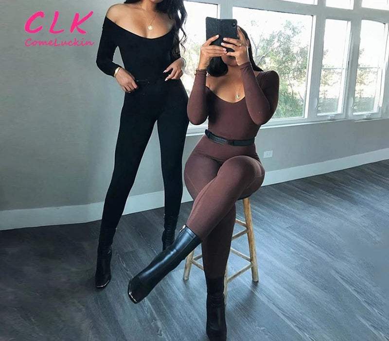 Custom Logo Sexy One Piece Spring Jumpsuit Ladies Long Sleeve Jumpsuits Women 2023 Solid Bodycon Playsuit Clothing Back tie jumpsuit, Feminine, Trendy, Stylish Custom Logo Sexy One Piece Spring Jumpsuit Ladies Long Sleeve Jumpsuits Women 2023 Solid Bodycon Playsuit Clothing Back tie jumpsuit, Feminine, Trendy, Stylish