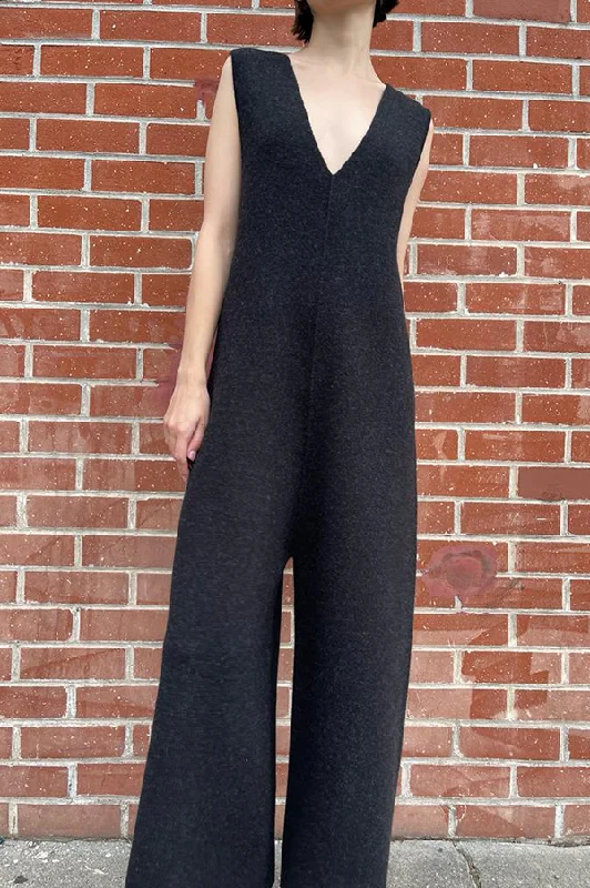 Double Knit Miter Jumpsuit in Black (Sold Out) Denim blue jumpsuit, Classic, Casual chic, Stylish Double Knit Miter Jumpsuit in Black (Sold Out) Denim blue jumpsuit, Classic, Casual chic, Stylish