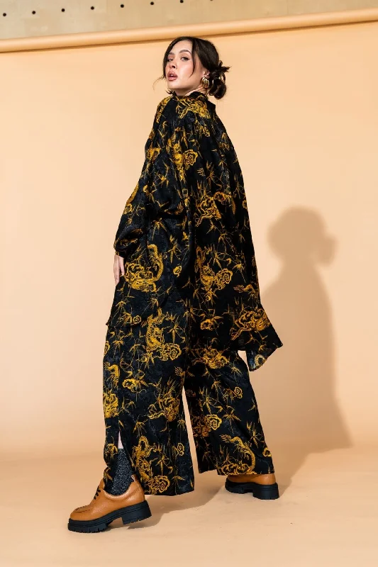 Energetics Satin Playsuit in Dragon Brocade Long-sleeve jumpsuit, Cozy, Elegant, Trendy Energetics Satin Playsuit in Dragon Brocade Long-sleeve jumpsuit, Cozy, Elegant, Trendy