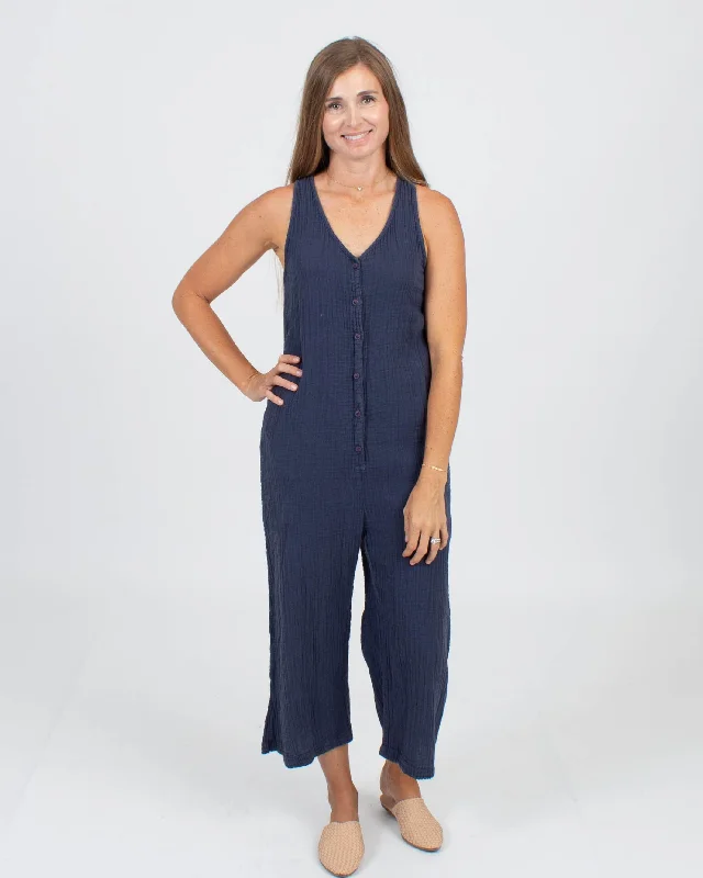 Gauze Jumpsuit Button-down jumpsuit, Casual, Street style, Trendy
