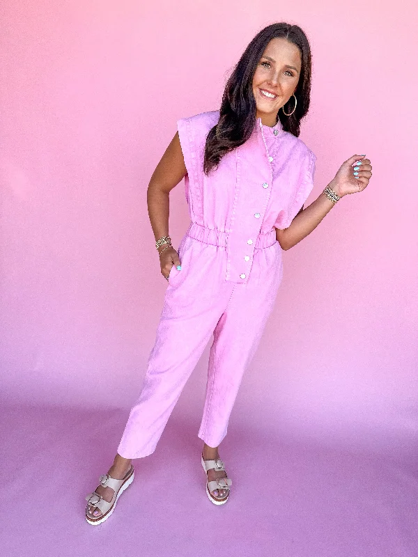 Happy Harmony Jumpsuit - Pink One-piece jumpsuit, Casual, Comfortable, Stylish