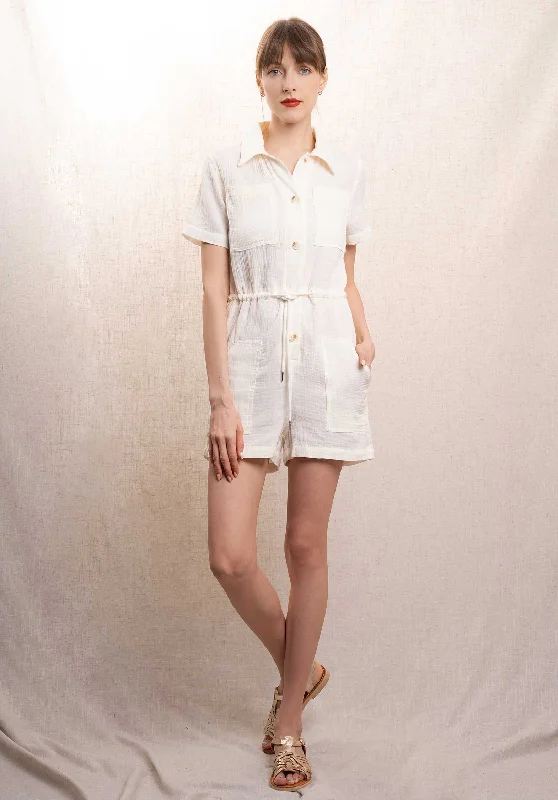 Jumpsuit J0668 Ecru Classic jumpsuit, Timeless style, Fashionable, Comfortable