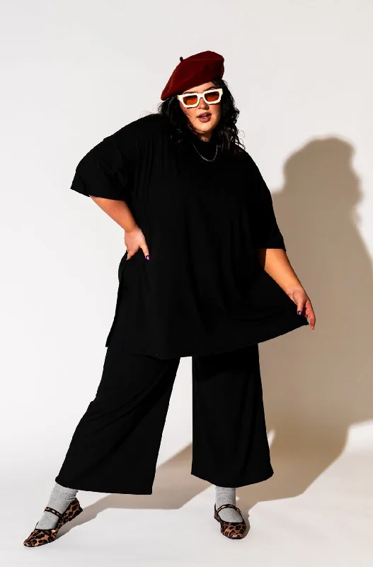 Lex Ribbed Playsuit in Black *RESTOCKED* Jumpsuit with pockets, Relaxed fit, Casual wear, Stylish Lex Ribbed Playsuit in Black *RESTOCKED* Jumpsuit with pockets, Relaxed fit, Casual wear, Stylish
