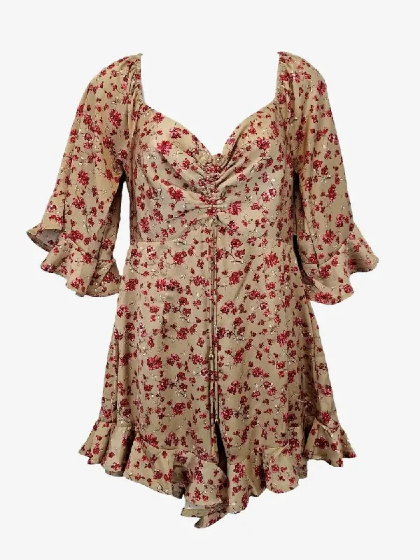 Mika & Gala Stylish Satin Playsuit Size 8 Slim fit jumpsuit, Trendy, Sleek, Comfortable Mika & Gala Stylish Satin Playsuit Size 8 Slim fit jumpsuit, Trendy, Sleek, Comfortable