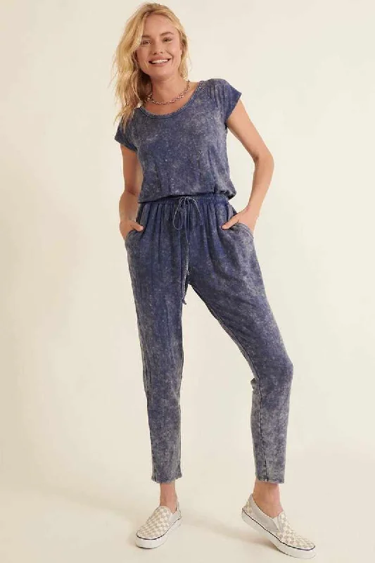 Mineral Washed Finish Knit Jumpsuit Printed jumpsuit, Floral pattern, Bohemian style, Vibrant Mineral Washed Finish Knit Jumpsuit Printed jumpsuit, Floral pattern, Bohemian style, Vibrant