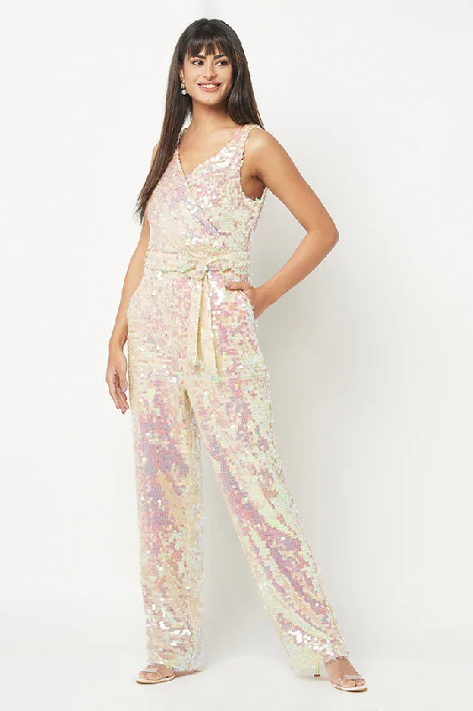 Shiny Sequins Party Jumpsuit Casual chic jumpsuit, Street style, Comfortable, Trendy Shiny Sequins Party Jumpsuit Casual chic jumpsuit, Street style, Comfortable, Trendy