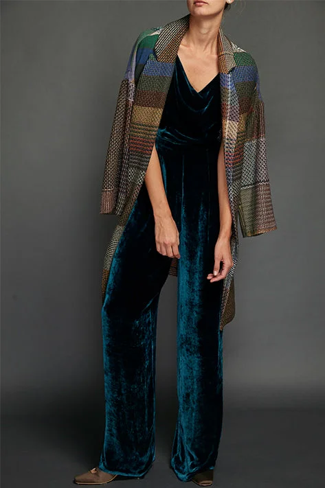Teal Vintage Velvet Cowl Neck Jumpsuit Silk satin jumpsuit, Elegant, Luxurious, Evening wear Teal Vintage Velvet Cowl Neck Jumpsuit Silk satin jumpsuit, Elegant, Luxurious, Evening wear