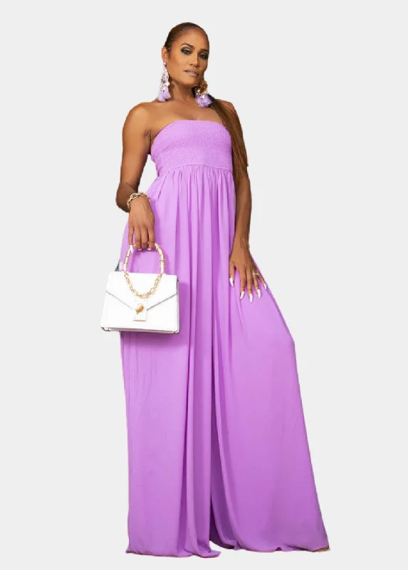 Venice Wide Leg Jumpsuit - Lavender Blue jumpsuit, Classic, Comfortable, Fashionable